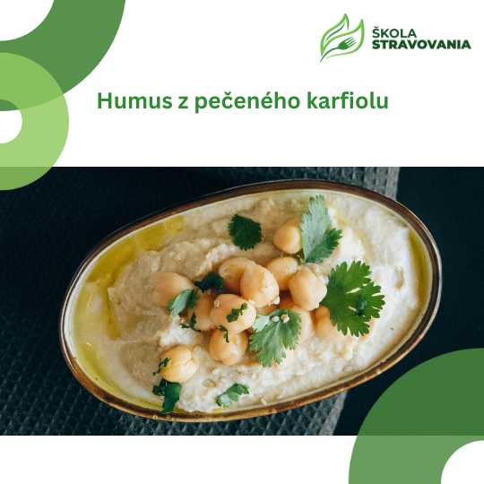 humus z pečeného karfiólu