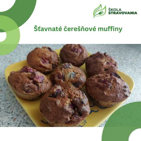 Šťavnaté čerešňové muffiny