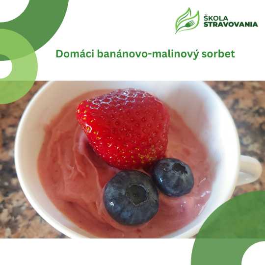 Domáci malinový sorbet