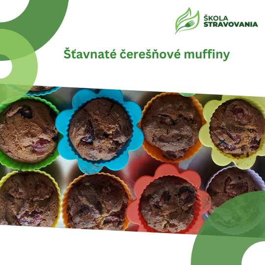 Šťavnaté čerešňové muffiny