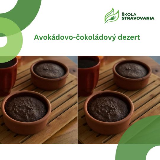 avokado-čokoládový dezert