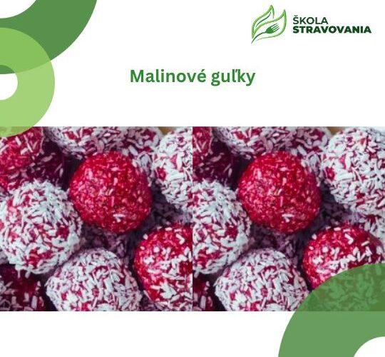 recept malinové guľky