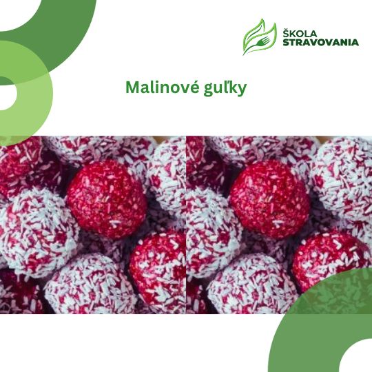 recept malinové guľky